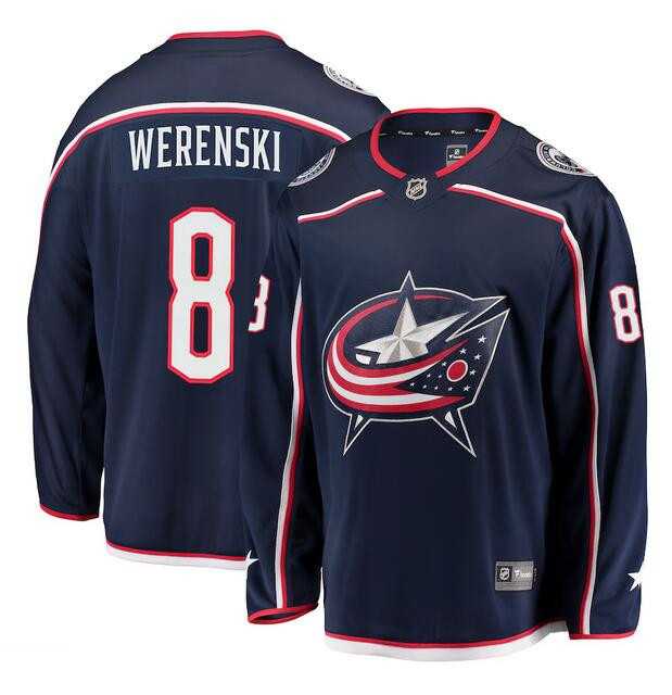 Men's Columbus Blue Jackets #8 Zach Werenski Navy Stitched Hockey Jersey Dzhi,We sell and wholesale Men's Columbus Blue Jackets #8 Zach Werenski Navy Stitched Hockey Jersey Dzhi on line form chian!